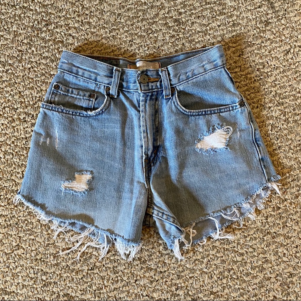 Levi’s High Rise Denim Shorts